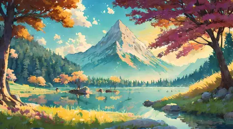 (Best quality),(masterpiece),(ultra detailed),(high detailed),(extremely detailed),Subject: Beautiful Anime Natural Sceneries
Me...