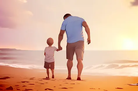 father and son walking on the beach at sunset, shutterstock, father with son, father, stock image, father figure picture, istock, grandfather, daddy/father, father, walking on the beach, take my hand, istockphoto, beautiful photo, family friendly, on the b...