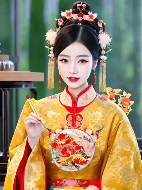 Chinese woman, traditional makeup, traditional beauty, Ruan family beauty! , Yunling, Chinese traditional, gorgeous Chinese model, wearing ancient Chinese costumes, Chinese girl, Chinese empress, palace, Hanfu girl, cheongsam, Chinese princess, inspired by...