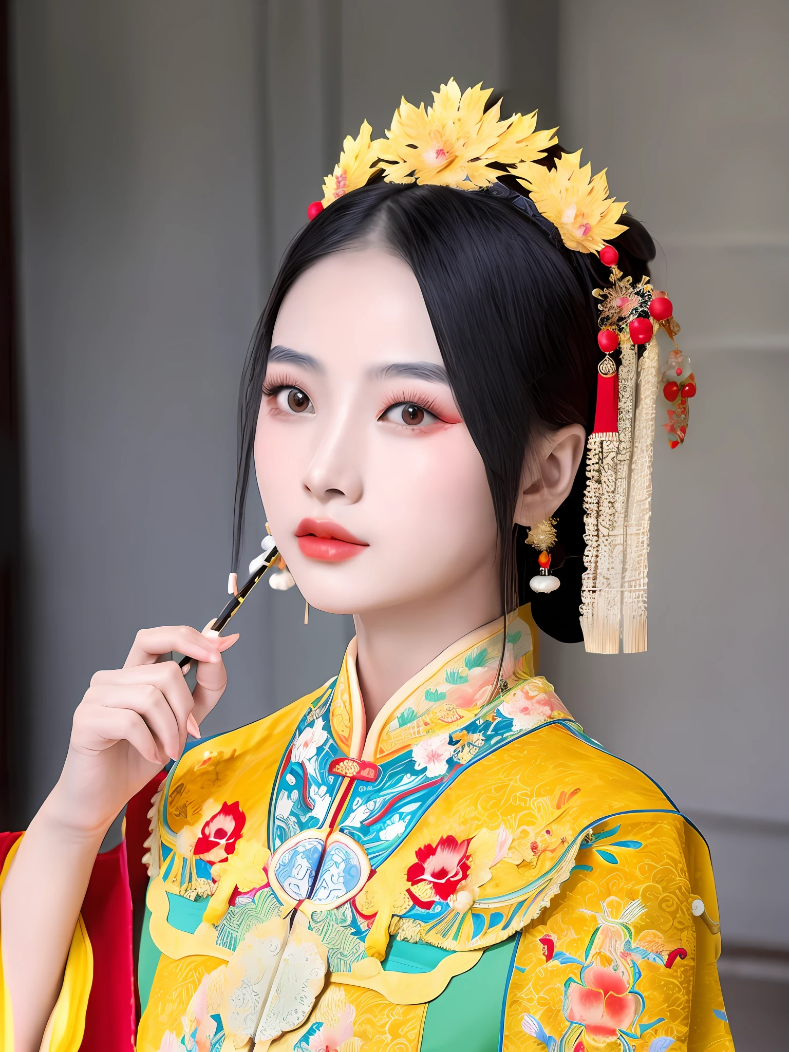 Chinese woman, traditional makeup, traditional beauty, Ruan family beauty! , Yunling, Chinese traditional, gorgeous Chinese model, wearing ancient Chinese costumes, Chinese girl, Chinese empress, palace, Hanfu girl, cheongsam, Chinese princess, inspired by Huang Ji, young and cute wan Asian face