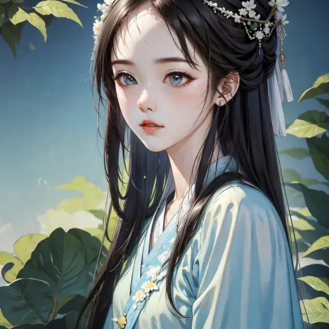 gufeng_style,1 girl,masterpiece, best quality, ultra-detailed, illustration, portrait