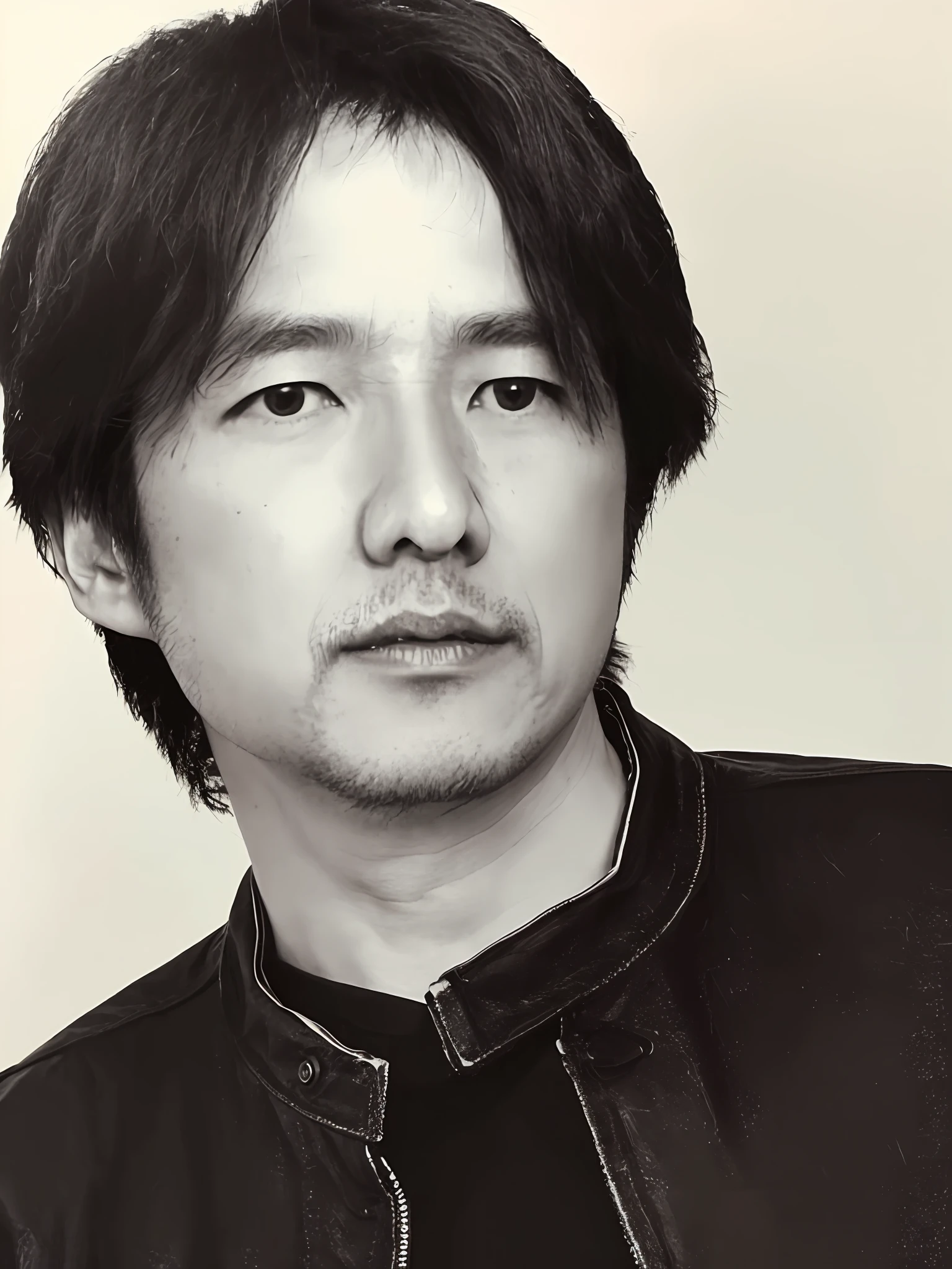 Photo en noir et blanc d’un homme avec une cravate, kaoru mori, Tomohiro Shimoguchi, Kousuke Oono, ((Tatsuro Yamashita)), araki, sangsoo jeong, Yoji Takeshige, Masahiro Ito, Gregg Araki, Naoya Tanaka, Style Hirohiko Araki, Yosuke Ueno