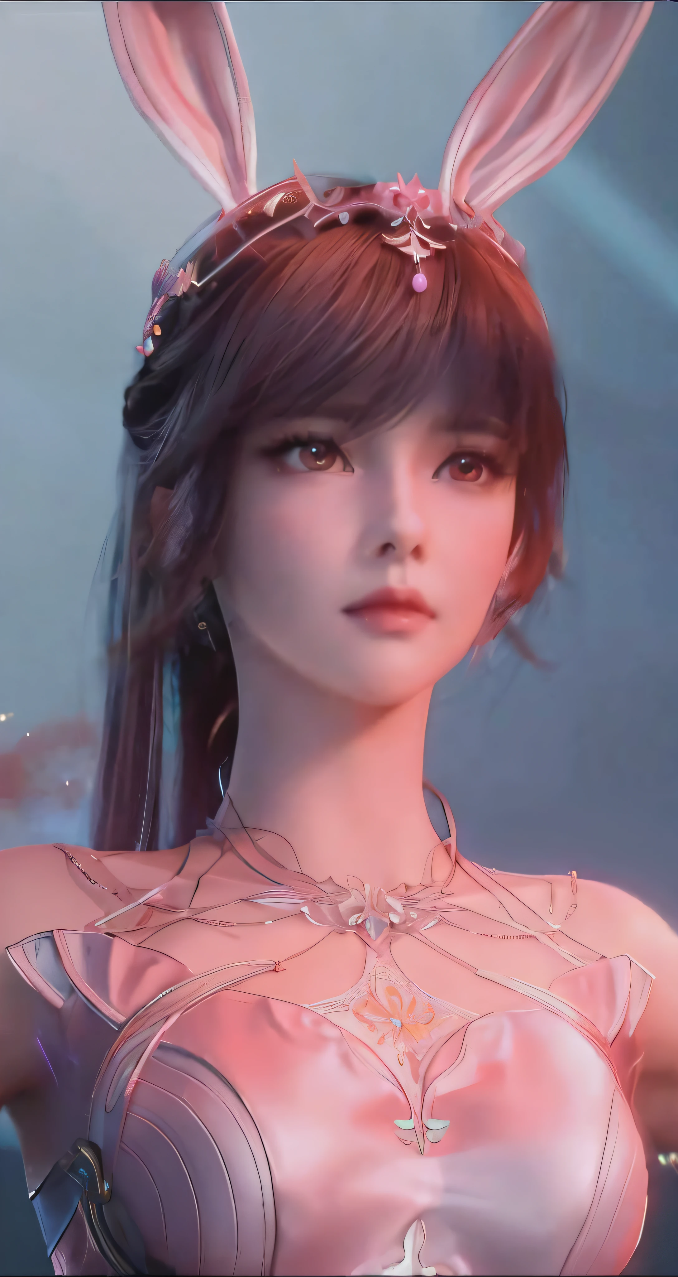 a close up of a woman with bunny ears and a dress, 3 d anime realistic, smooth anime cg art, intricate ornate anime cgi style, photorealistic anime girl render, anime cgi, game cg, realistic anime 3 d style, a beautiful fantasy empress, 2. 5 d cgi anime fantasy artwork, hyper realistic anime, cinematic goddess close shot, photorealistic anime