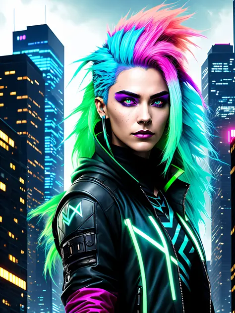 Nova: A rogue hacker with neon-dyed hair, Nova thrives in the shadows, manipulating systems for her own gain. She seeks redemption for her past mistakes while navigating a dystopian cityscape teeming with corruption