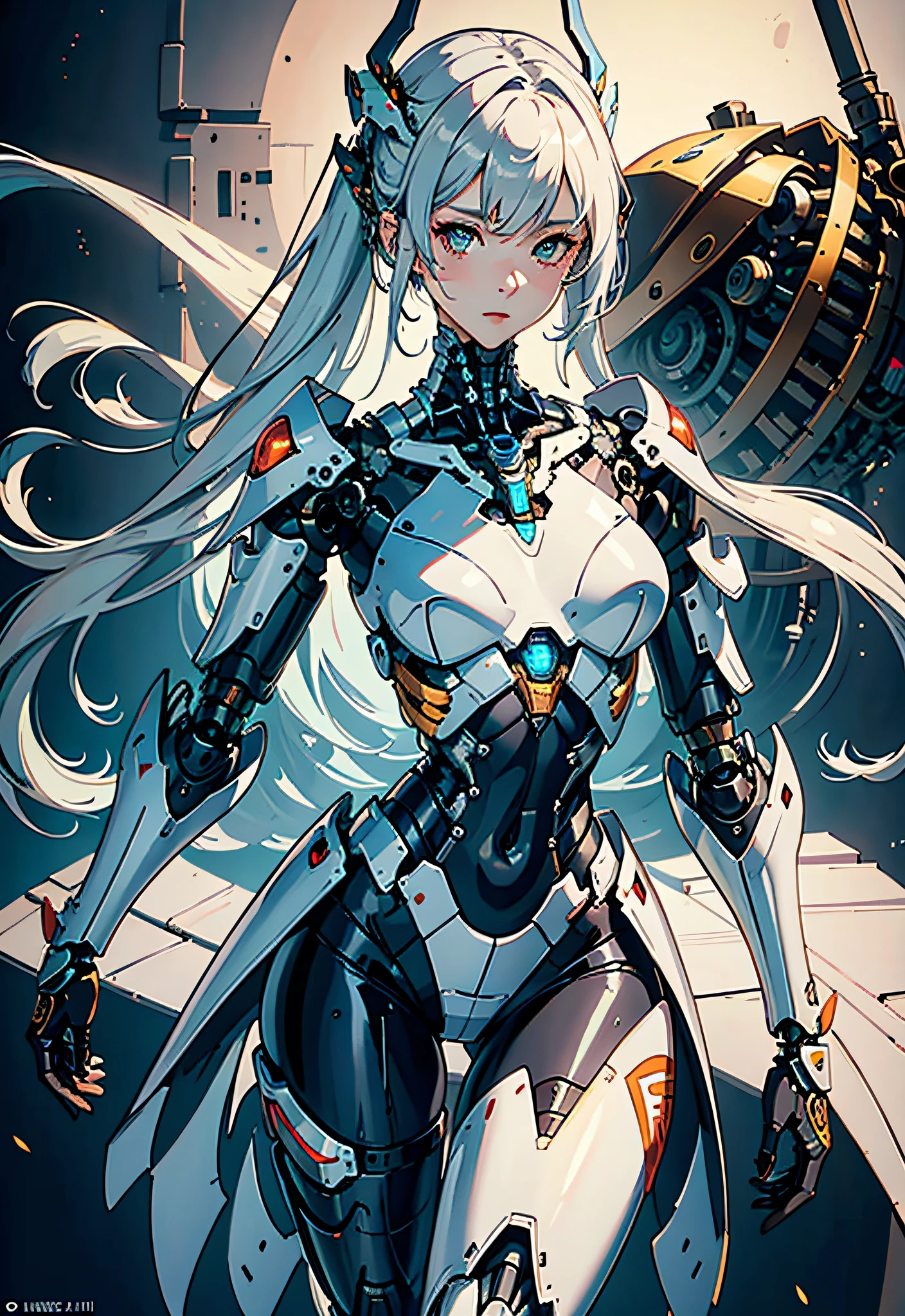 (original) , (very detailed wallpaper) , very detailed illustrations, (1 Girl) , beautiful eyes, (delicate face) , perfect detail,
((mechanical parts)), mechanical spine, mechanization, future, wide hips, laboratory, ((mecha)), stylish energy \(module\), repairing,
(best lighting) , (super complex detail) , 4K Unity, (super detailed CG: 1.2) , (8K: 1.2) , lifelike,