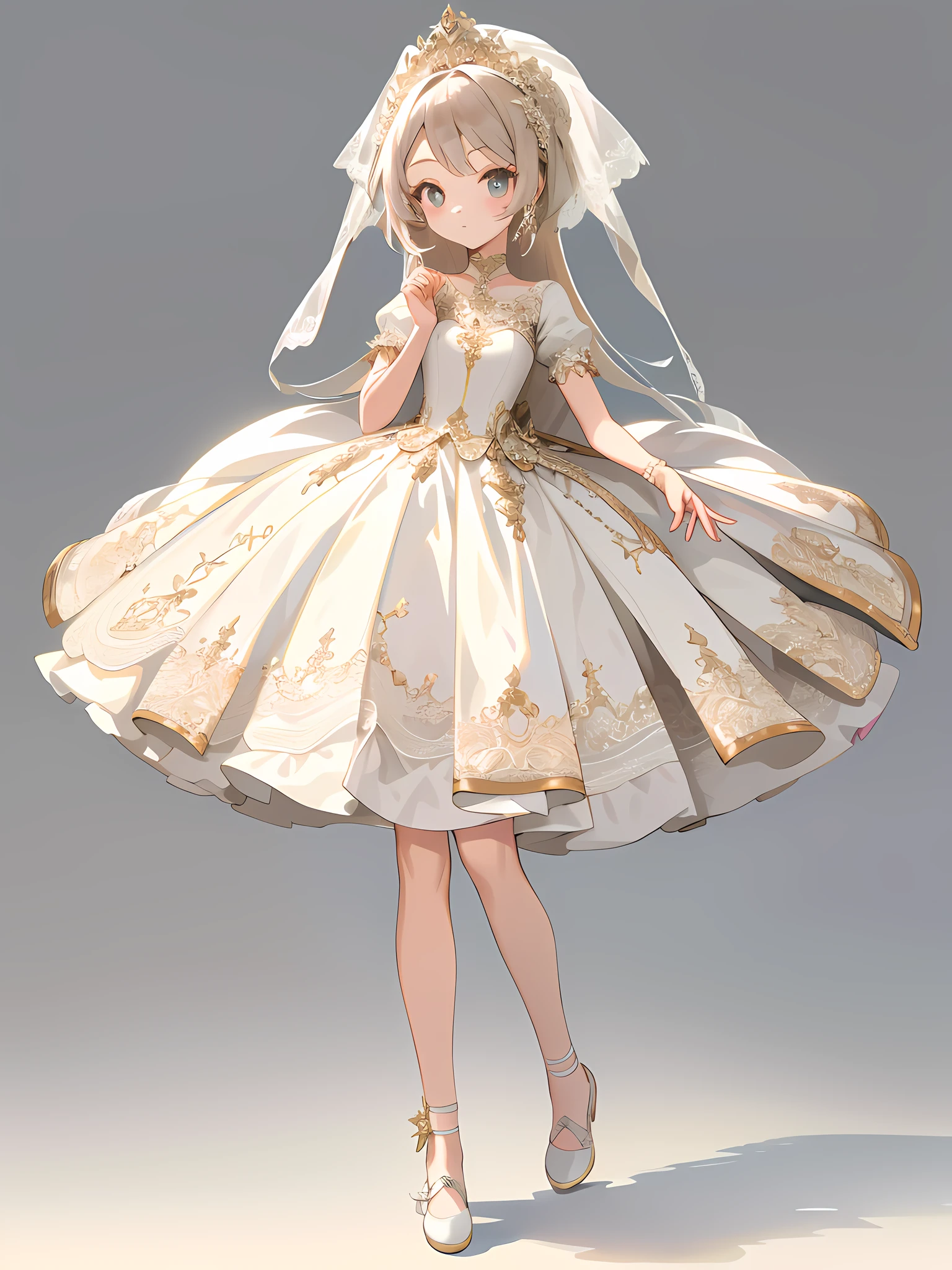 wedding_dress, (masterpiece),(best quality),(ultra-detailed), (full body:1.2),simple background,white background
1girl,chibi,cute,