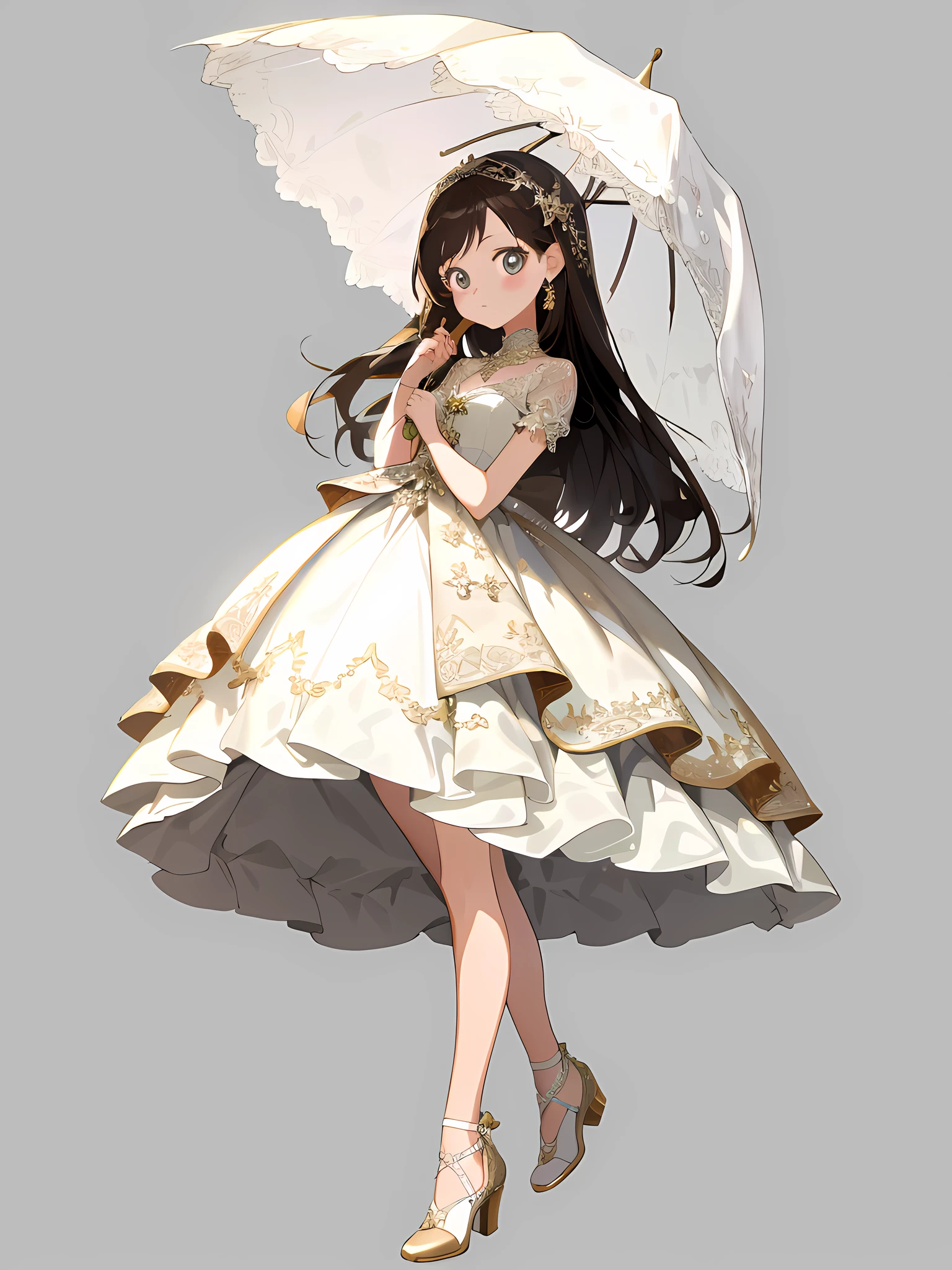 wedding_dress, (masterpiece),(best quality),(ultra-detailed), (full body:1.2),simple background,white background
1girl,chibi,cute,