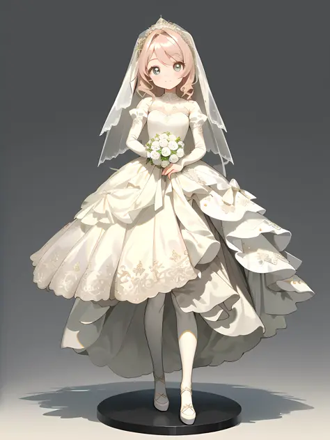 wedding_dress, (masterpiece),(best quality),(ultra-detailed), (full body:1.2),simple background,white background
1girl,chibi,cut...