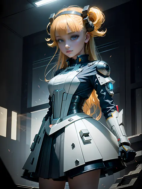 ((best quality)), ((masterpiece)), (highly detailed:1.3), 3d,shitu-mecha, beautiful cyberpunk women with her mecha in the ruins ...