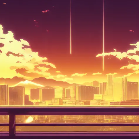 anime background, kyoto in autumn, semi realistic, ring lighting , rim lighting, cinematic,pastel ,BgAniDusk