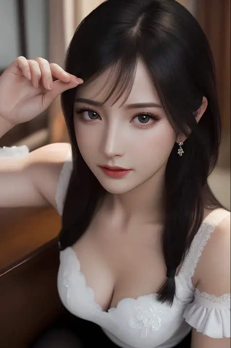 Very detailed eyes, very detailed face, very beautiful woman, best quality, super detailed (photorealistic), very delicate and b...