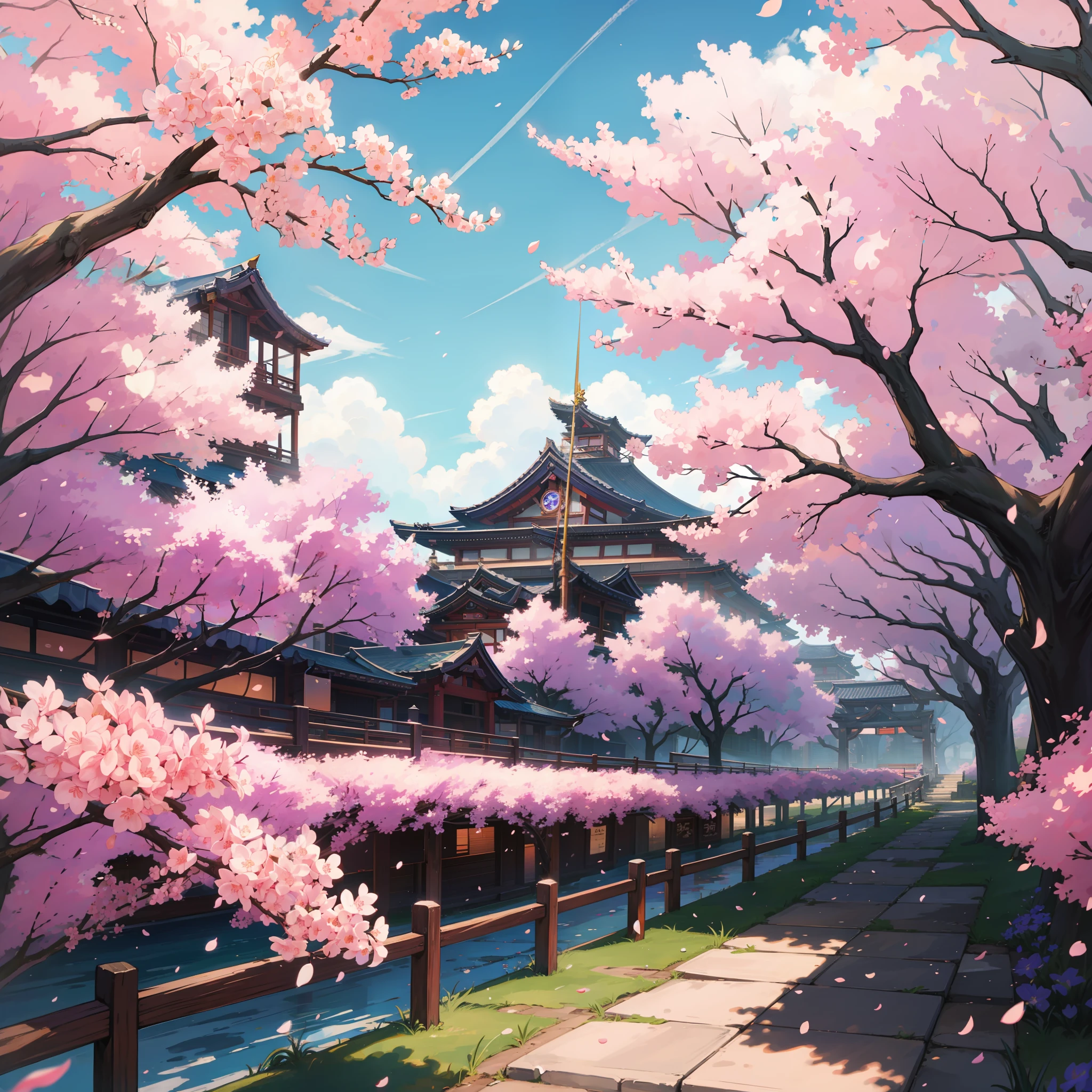 Raiden Syogun　fleurs de cerisier