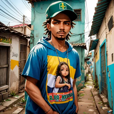 creates a Brazilian rapper in the favela --auto --s2