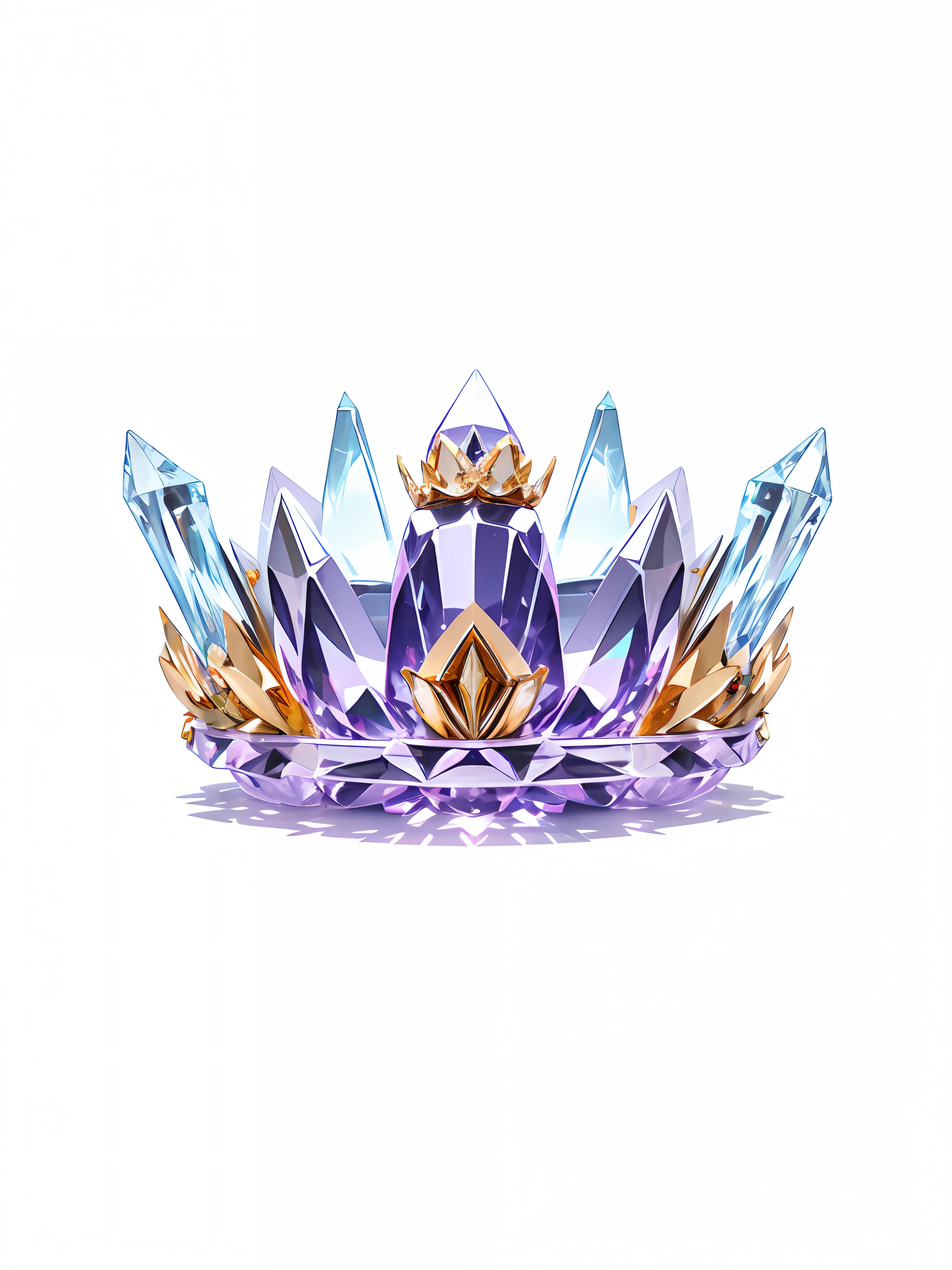 8k, (crown close-up), positive perspective!! , with a gold + diamond crown on a white background, diamond wings!! ,((((Game Crown)))),((Gold + Diamond Crown)),((Left and Right Symmetrical Crown)),((Streamlined Crown)))),(Slender Crown))),Gorgeous, Colorful, Complex Diamonds, Ultra Realistic Fantasy Crown, Crystal Crown, White Laser Crown, Crystal Corolla, Floating Crown, (Ray Tracing), (Clean Background)), Crown, Flower Corolla, Crown, Giant Diamond Crown, Diamond Headgear, Amazing Flower Corolla, Diamond Crown --auto --s2