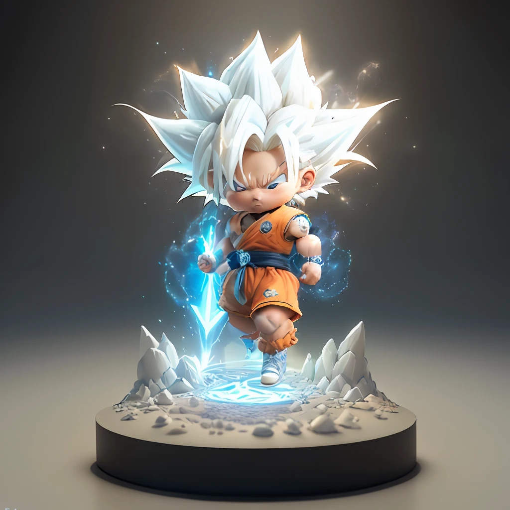 A close up of a statue of a young goku - SeaArt AI