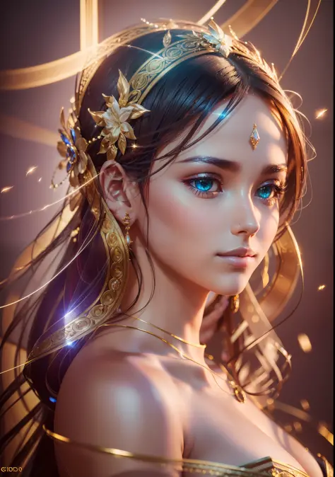 Beauty bust, intricate artwork masterpiece, best quality detailed CG, extremely delicate and beautiful 3D RENDER, HDR LIGHTNING, cinematic lighting, Beauty astonishing, pearly skin, intricate body, ultra high quality model, octane render perfect, dalcefo, ...