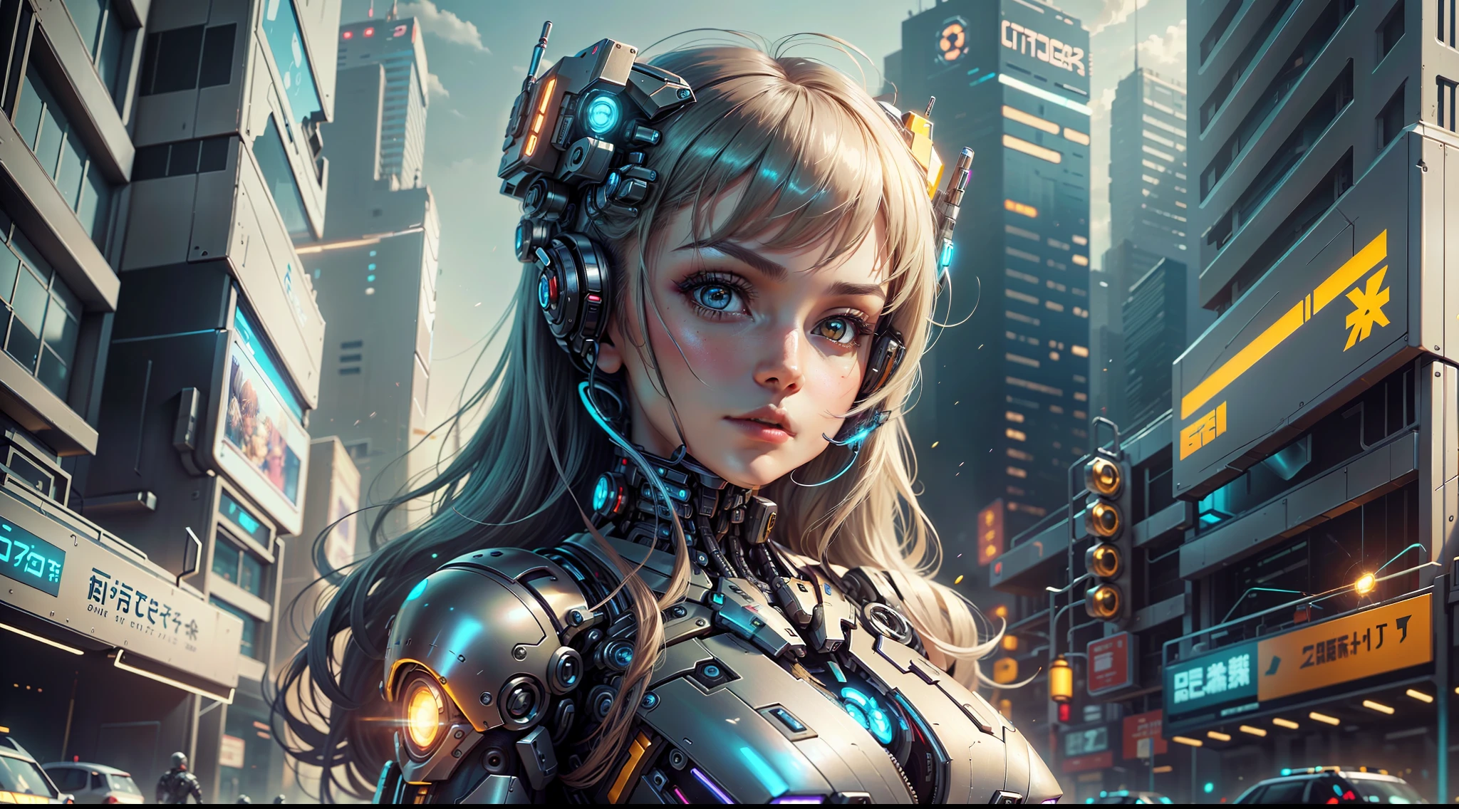 il y a une femme dans un costume futuriste qui pose pour une photo, cute Fille cyborg, belle fille cyborg, fille en cyber-armure mecha, Fille cyborg, cyborg - fille, cybercombinaison, Cyborg femelle, femme cyborg anime parfaite, inspiré par Marek Okon, beautiful alluring Cyborg femelle, cyberpunk anime fille mech, belle fille cyberpunk, femelle cyborg parfaite --auto --s2