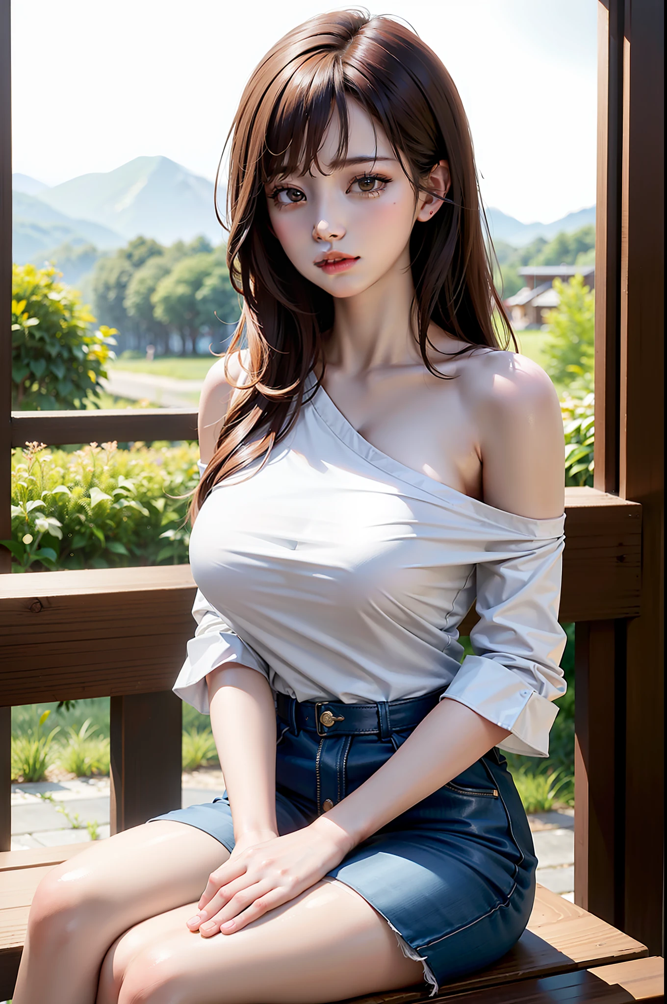 korean beauty, korean mixed,realistic,(((best quality))),8k, ((masterpiece)),(an extremely delicate and beautiful), extremely detailed, ((extremely detailed face)), ((extremely detailed eyes)),absurdres, best quality, 1girl, solo, (single bare shoulder shirt short:1.1),transparent ,see through, shiny skin, shiny hair, heart-shaped pupils,(big breasted:1.4),((Girl rests her  on a table)),((((sitting straight)))),side view,(studying:1.3),(full body:1.3)