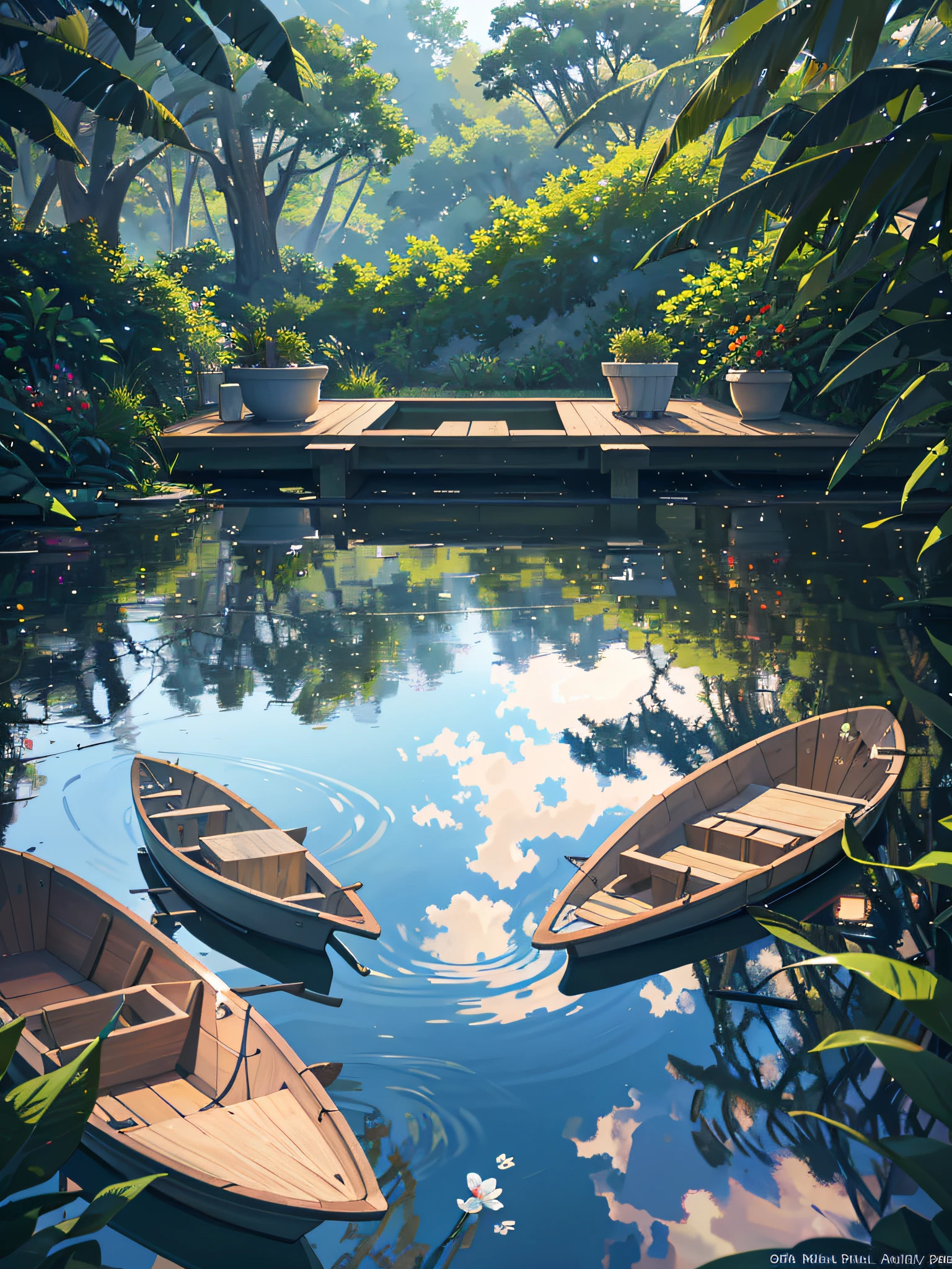 Refresh your Phone's Look with this Tranquil Lotus Pond Wallpaper