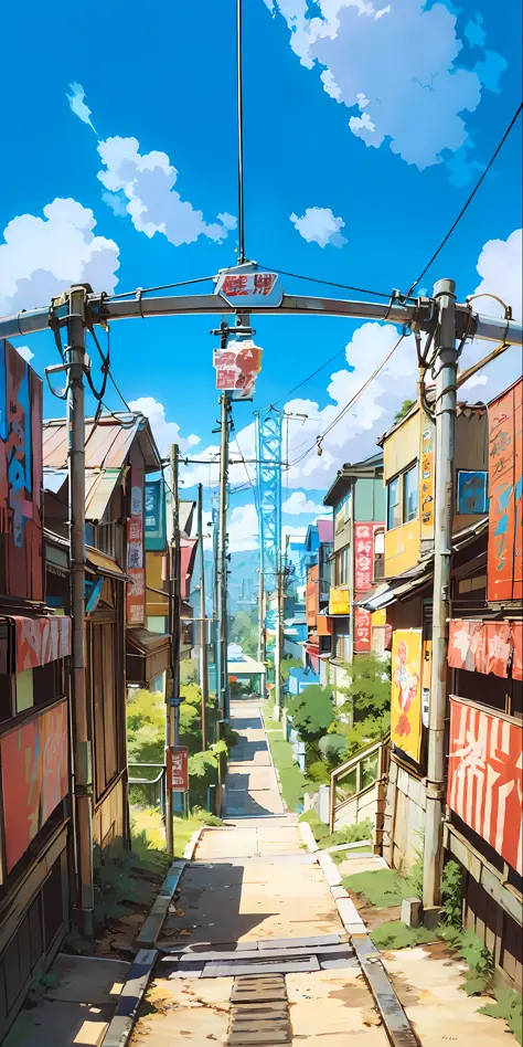 1girl, (Sketch:1.2),  anime key visual,  landscape of a Otherworldly Brutal Amusement park  and Megalopolis, Clear skies, Horror...