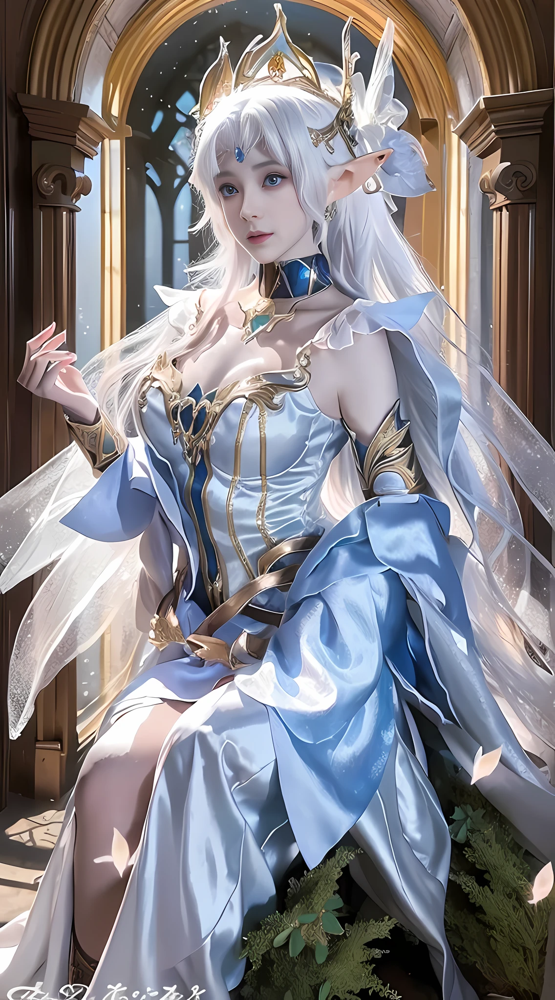 Ethereal fantasy, fairy tale aesthetics, astral fairy tale, ethereal fairy tale, fantasy aesthetics! , beautiful elegant elf queen, fairy tale core, fairy, beautiful ancient frost witch, fantasy art style, ethereal beauty, fantasy aesthetics, fantasy shooting, ethereal fantasy, anime cosplay