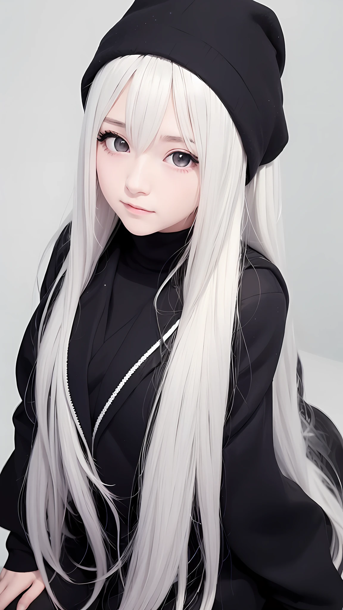 anime girl with long white hair and black jacket, kantai collection style, cute anime girl, cute anime girl portrait, anime girl, anime girl, beautiful anime schoolgirl, (anime girl), very cute anime girl face, anime style 4K, cute anime girl portrait, Cute girl anime visual, anime girl portrait