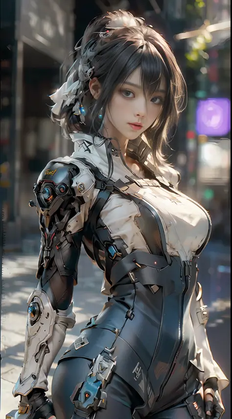 ((Best quality)), ((masterpiece)), (detailed:1.4), 3D, an image of a beautiful cyberpunk female,HDR (High Dynamic Range),Ray Tra...