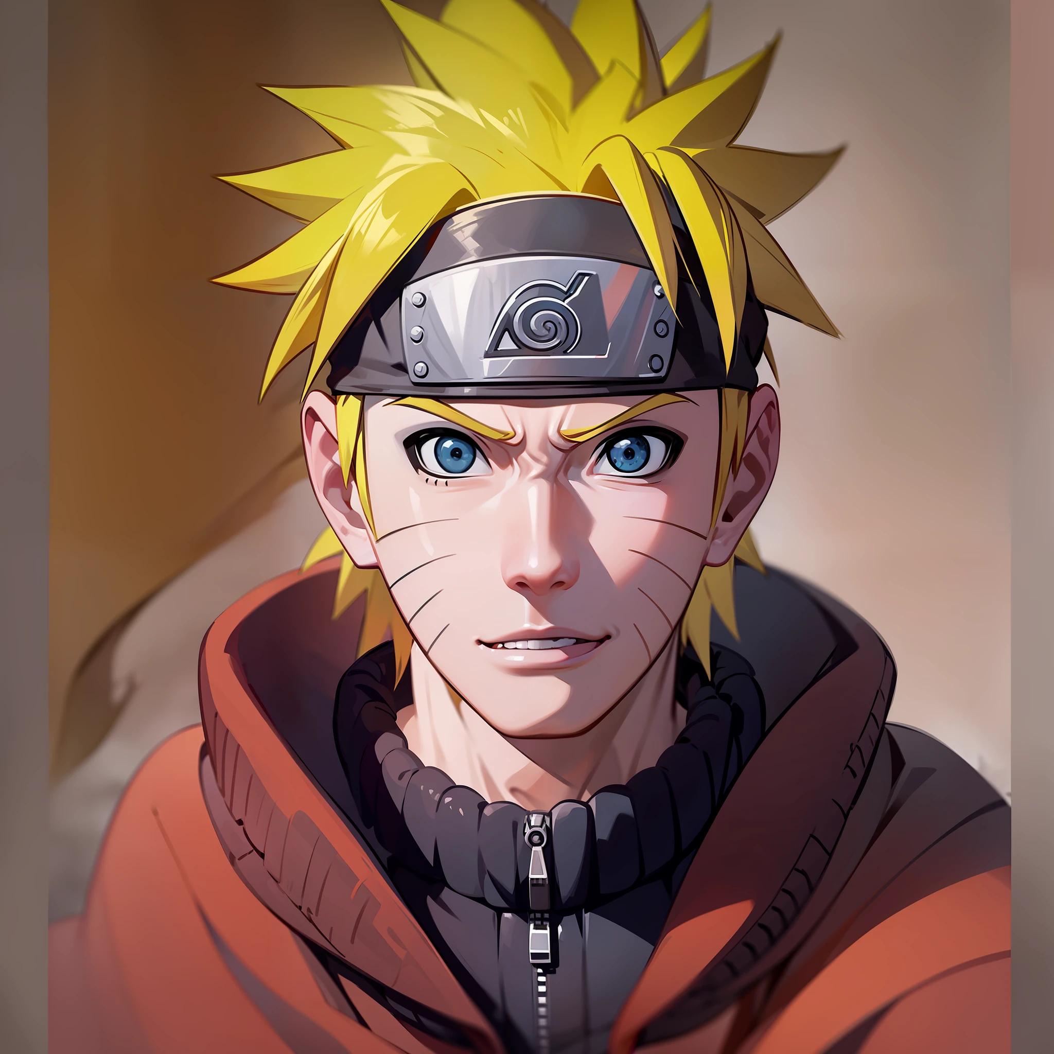 Naruto uzumaki súper realista y bien detallado.
