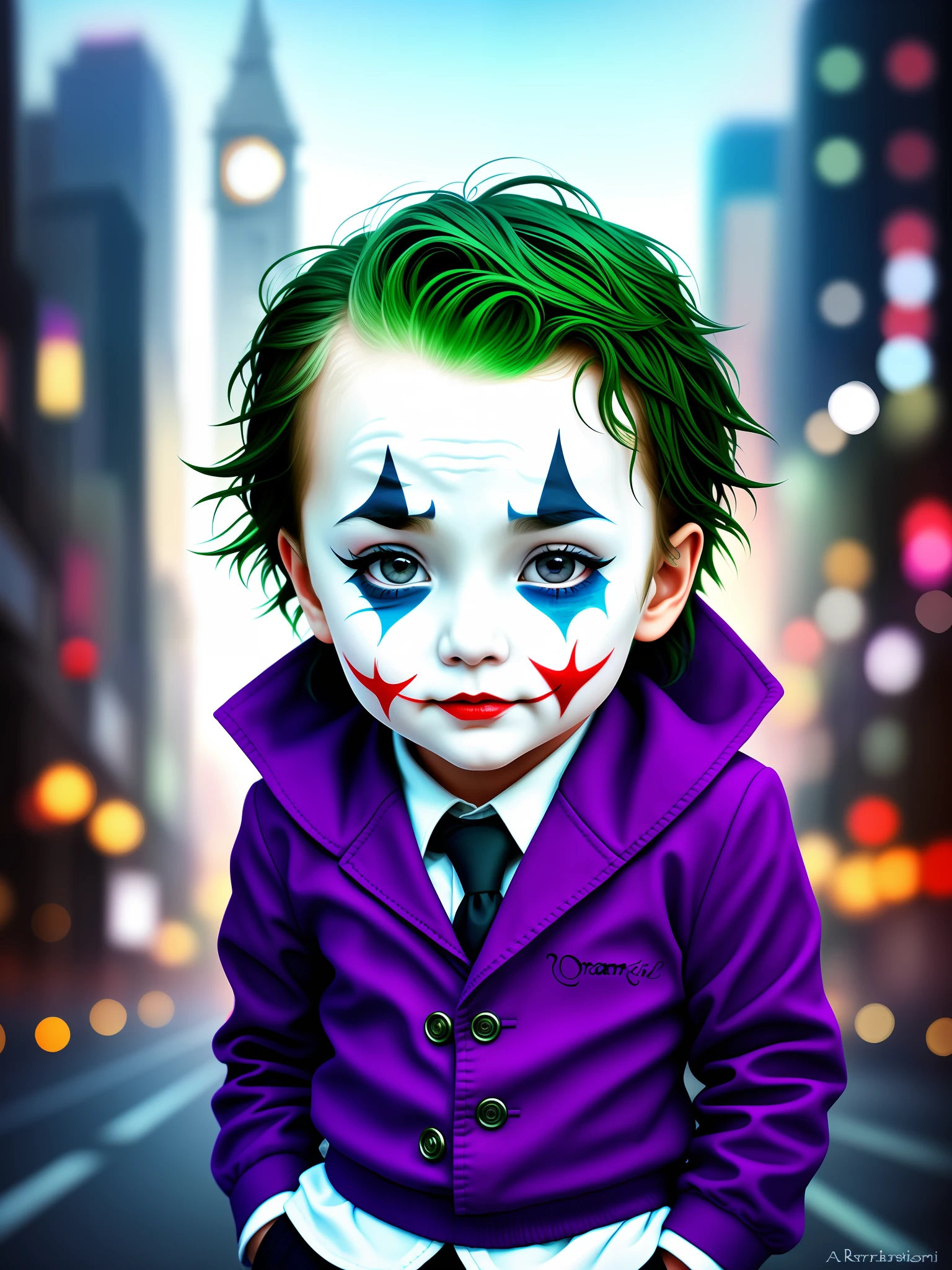 cute cartoon baby joker