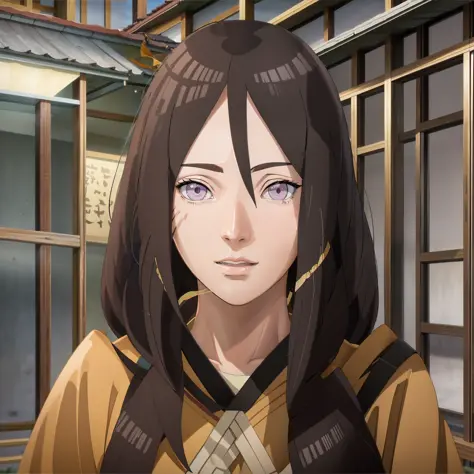 hanabi hyuga long hair tall beautiful super realistic and well detailed