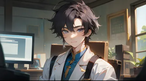 Li Tianyu is a young scientist with a slender stature and a pair of sharp eyes and a curious gaze. His hair was dark and thick, ...