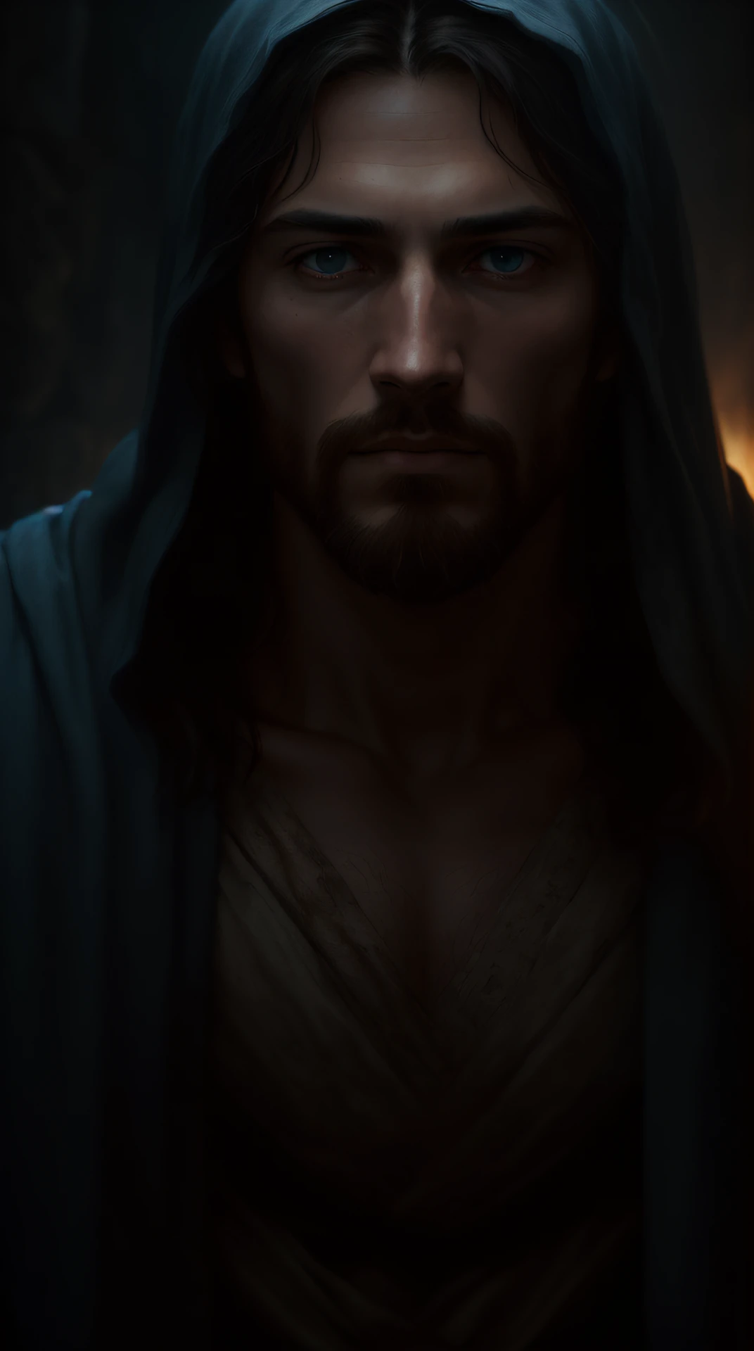 JESUS CHRIST near Noah's ark Dark photo: realistic epic, soft cinematic portrait, adobe lightroom, photographic lab, highly detailed, faded, art by Greg Rutkowski and artgerm, neutral colors: 1.2), (hdr: 1.4), (soft colors:1.2), hyperdetailed, (artstation:1.4), cinematic, warm lights, dramatic light, (intricate details:1.1), complex background, (rutkowski:0.66), (blue and orange:0.4