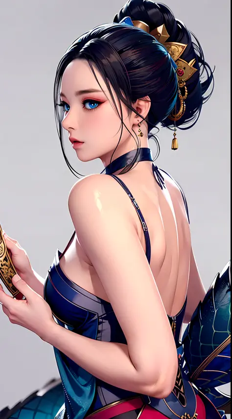 wuxia,holding weapon,dragon,((masterpiece)), ((an extremely detailed and delicate)), (8k cg wallpaper), {stunning art}, {{illust...