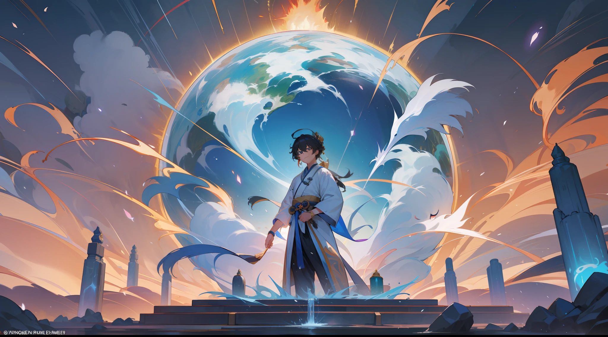 In the end, Li Tianyu and his companions successfully reconnected the source of energy of the earth with the fountain of spiritual energy in the Immortal Cultivation Realm. This move triggered a huge energy fluctuation, and the Immortal Cultivation Realm and the Earth regained balance and prosperity.