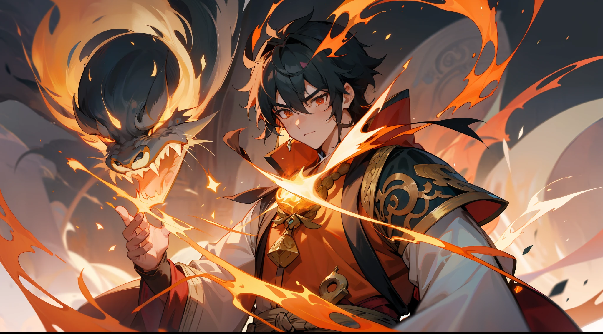 Na antiga cordilheira do Reino do Cultivo Imortal, Li Tianyu encontrou um dragão de chamas chamado Flame, cujo corpo estava queimando com chamas estrondosas. Flame é um poderoso e corajoso cultivador imortal que manipula o poder das chamas e é capaz de lançar poderosos feitiços de fogo.. Ele ajudou Li Tianyu a entender os segredos do elemento fogo e o ensinou como usar o poder do fogo.