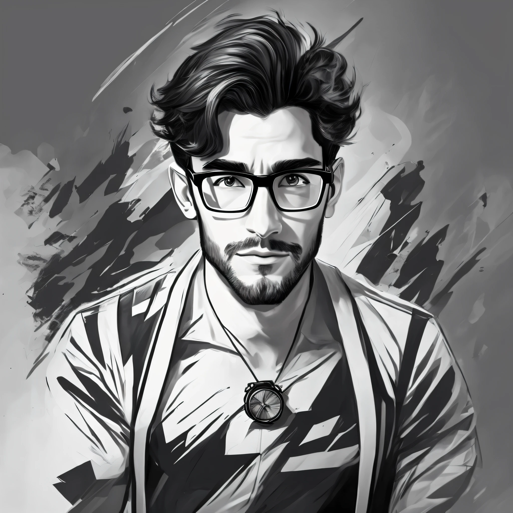Picture quality: HD/4K/8K
Painting style: sketch style/fresh and elegant/montage/graphite style
Character: 26-year-old male, wearing glasses, thin, avatar
Shooting: Black and white/split up and down/left and right split/video clip

Hopefully, this optimized Prompt content will meet your needs. Please feel free to let us know if you need to make changes or additions. --auto --s2