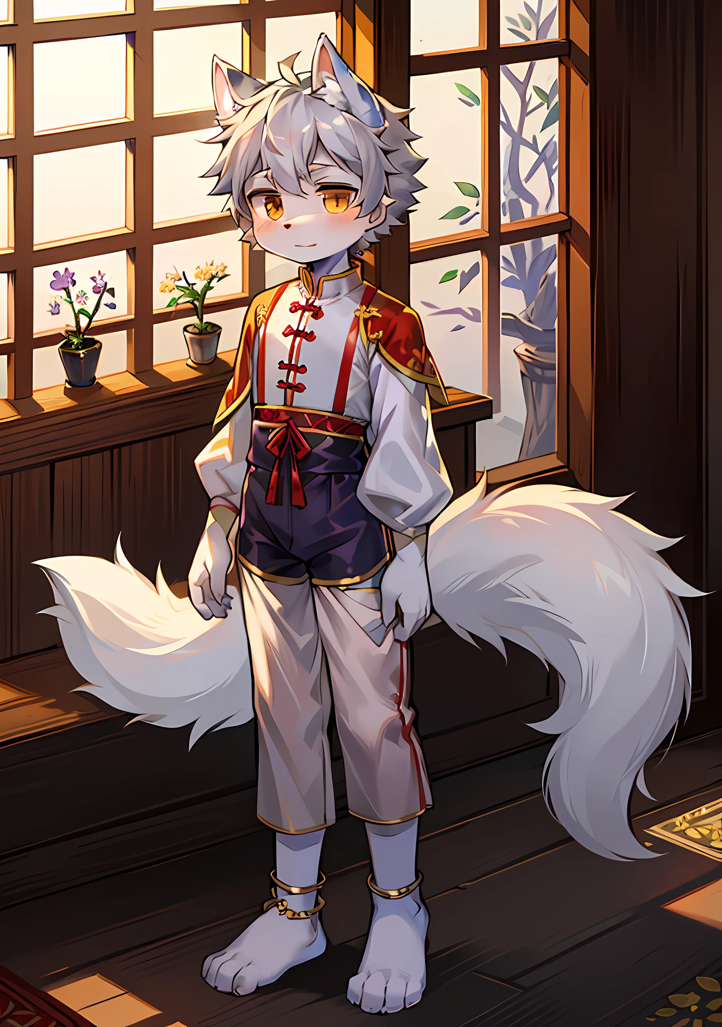 Double Wolf Brother Dog Brother furry , Dog Boy, Dog Boy, Dog Boy, Dog Boy, Small, (Dog Tail), Little Feet (with Socks), Flower Anklet, Yellow Hair, Light Golden Eyes, , , Chinese Style Clothes (Red), AOEU, LONG CHEONGSAM (OUTER GARMENT), HANFU (OUTER GARMENT), WHITE CLOTHES (INNER SHIRT), BOY, BOY , BOY , BOY, NOBLE CLOTHES (RED), CUTE, Shota, on the way. furry , wolf boy, wolf boy, wolf boy, wolf boy, little man, (long wolf tail), little feet (with socks), floral anklet, gray hair, black eyes, , national style clothes (purple), aoeu, aoeu, long cheongsam (outer garment), hanfu (outer garment), white clothes (inner shirt), boy, boy , boy , boy, noble clothes (purple), cute, zhengtai, on the way