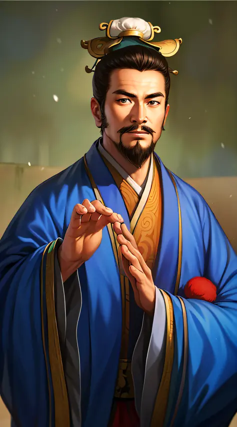 (4k, best quality, highres:1.1), (masterpiece:1.1), man, Chinese male, detailed eyes, looking at viewer, (Chen Daoming:1.6), fac...