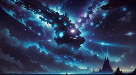 [Neo Universe Universe-Naut] Starry sky, cinematic angle, superb view --auto --s2