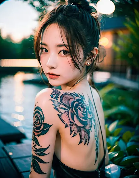 the seductive tattoos of these small-faced beauties fascinate people and express their soul. in the moonlight, they shine more b...