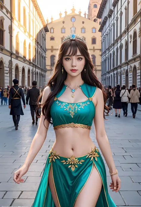 Model shooting style, (extremely detailed CG Unity 8k wallpaper), full-shot body photo of the most beautiful artwork in the worl...