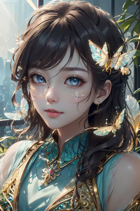 (((masterpiece))), (((best quality))), ((ultra-detailed)), (hyperrealistic), (highly detailed CG illustration), ((an extremely delicate and beautiful)),cinematic light, Create a stunning anime artwork that is currently trending on ArtStation, showcasing ex...