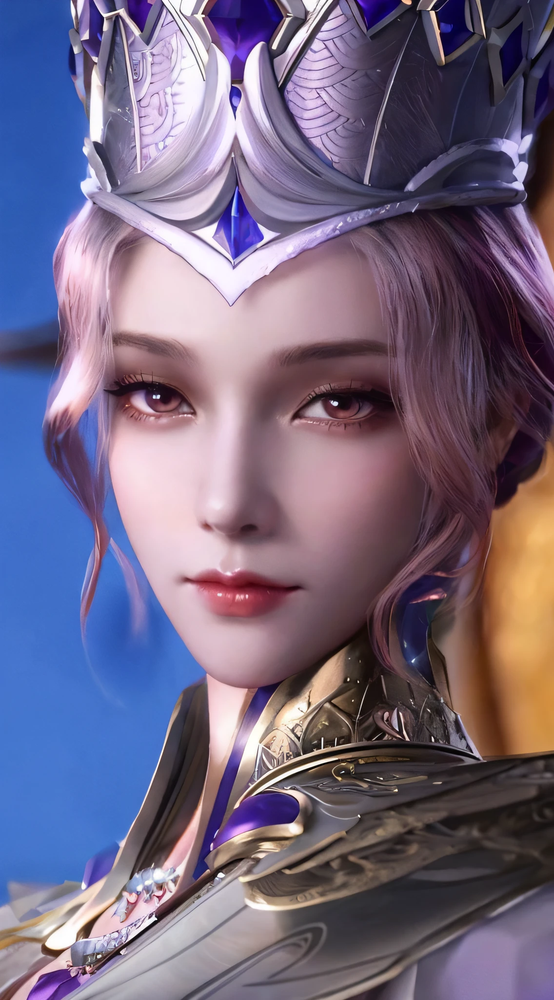 close-up of a woman wearing a crown, holding a sword, seductive princess knight, game CG, beautiful fantasy queen, Artgerm; 3D Unreal Engine, ((Beautiful Fantasy Queen)), Beautiful and Elegant Queen, Portrait Knight of the Zodiac Girl, Princess Knight, Aion Aion, Artgerm. High detail