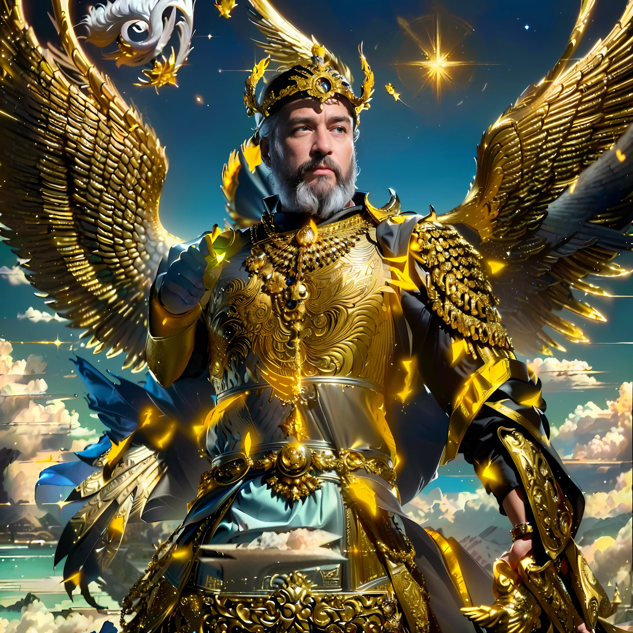 king armor, golden armor, rich armor, 8k, high resolution, high  