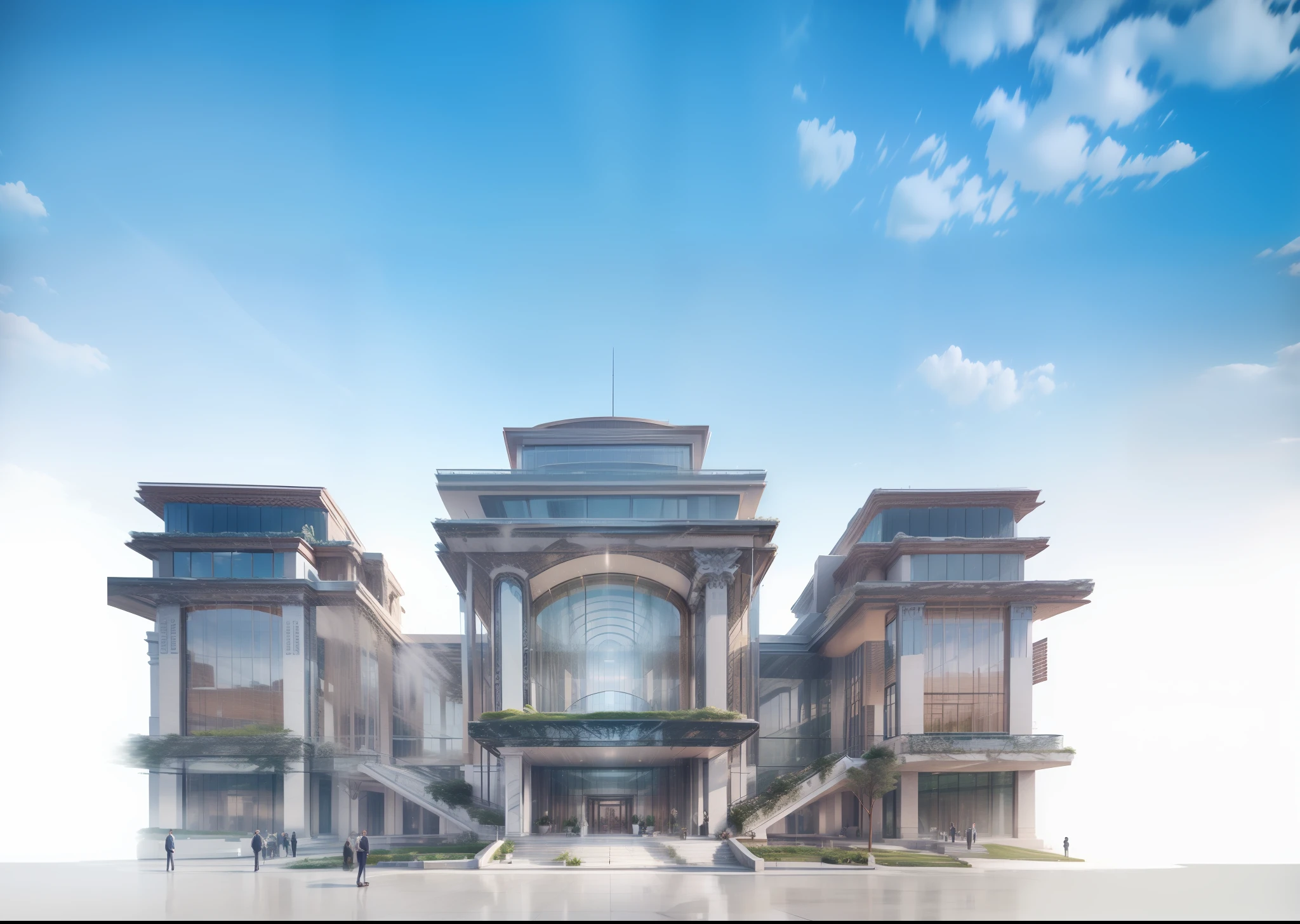 Design of the provincial committee headquarters semi-classical architectural style