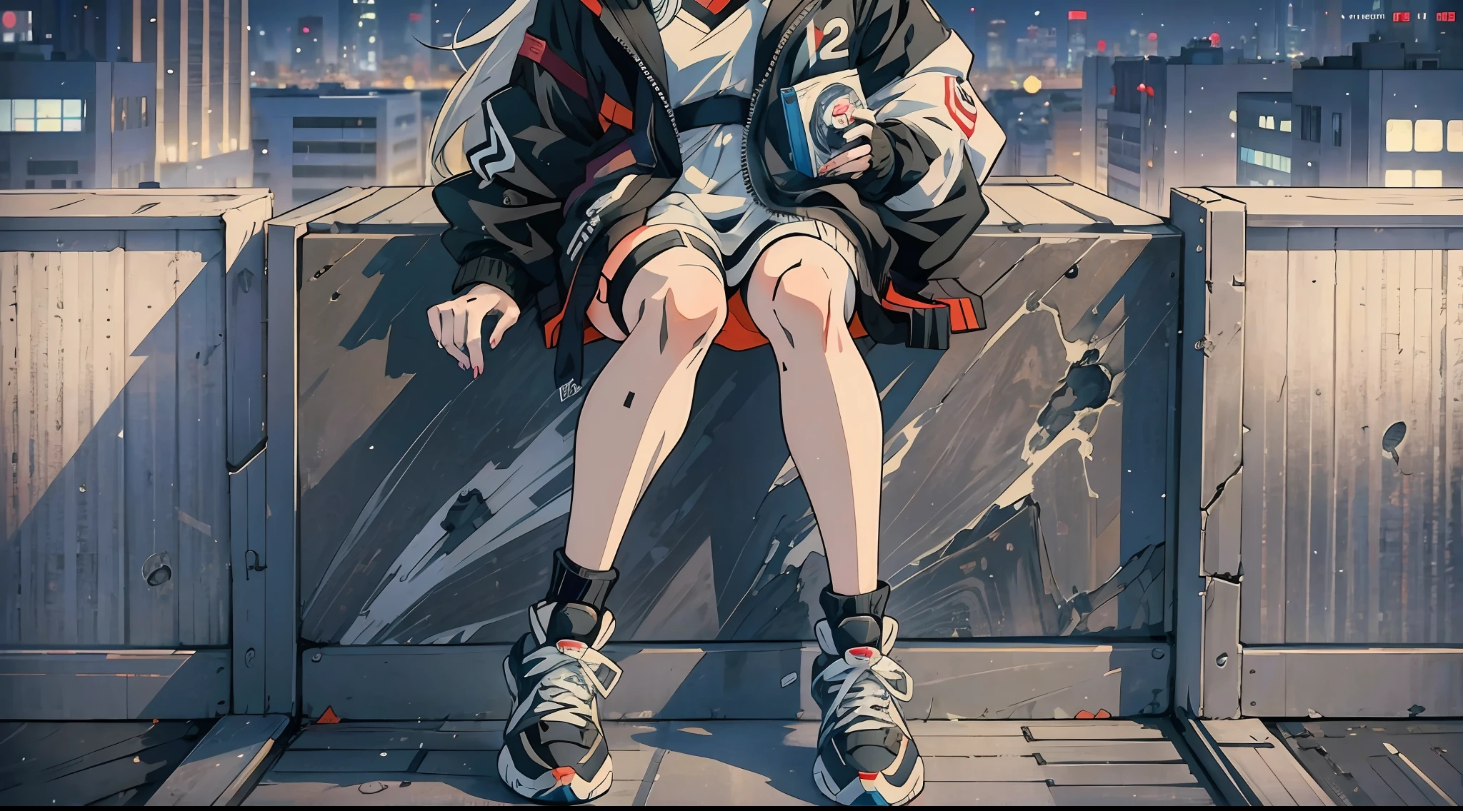 Premium Vector | Modern anime character with vibrant color of cyberpunk  style