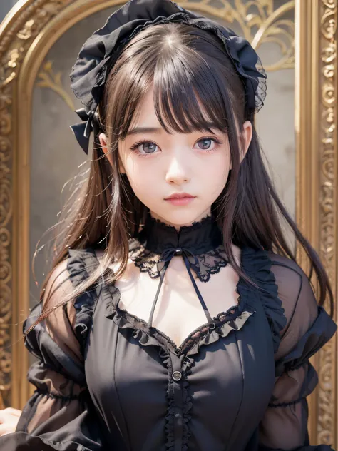 1 nogizaka girl, utterly cute, bishojo, 12yo, (gothic lolita fashion ...