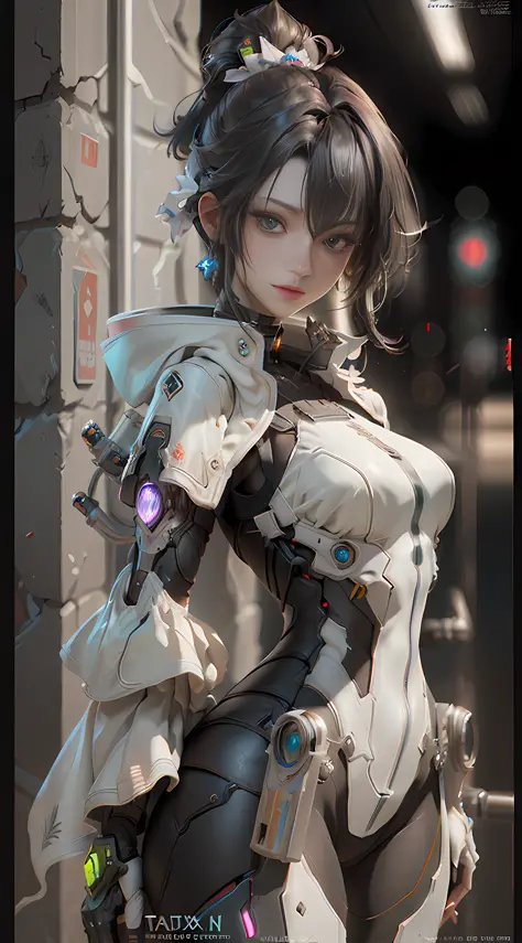 ((Best quality)), ((masterpiece)), (detailed:1.4), 3D, an image of a beautiful cyberpunk female,HDR (High Dynamic Range),Ray Tra...