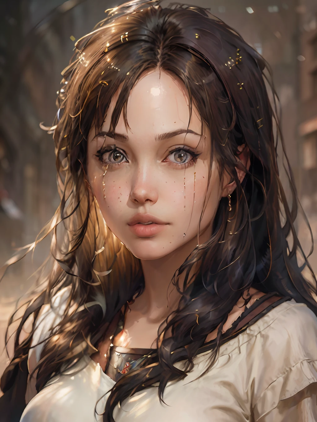 A Highly Detailed Portrait of a Brunette 1girl, Backlight, Masterpiece ...