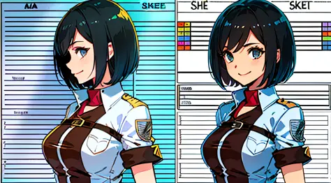 (masterpiece), ultra detailed, 8k, ((A character sheet:1.4)) or reference sketch of a a beauty gal girl who looks like Pokemon's...